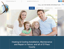 Tablet Screenshot of falcon-heating.com